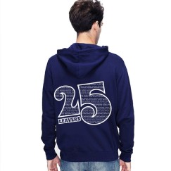 Leavers Artistic 25 logo Design Bold Retro Ttypography Stars & Stripes Hoodie